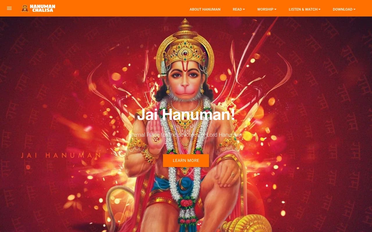 The Hanuman Chalisa home page